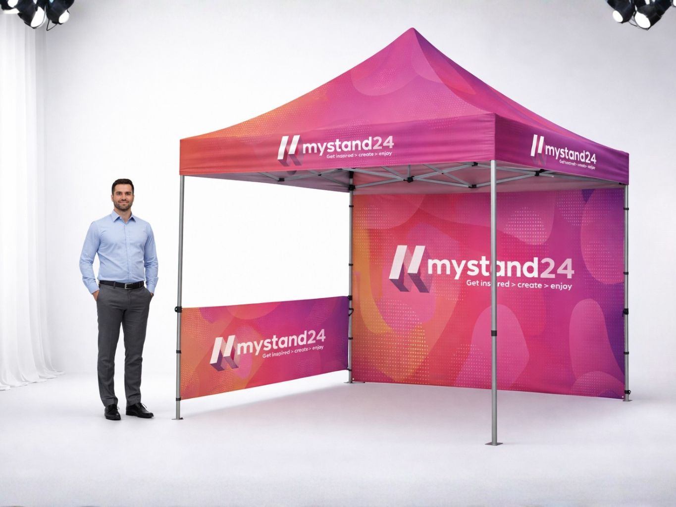 Gazebo personalizzato Picket 3x3 MyStand24
