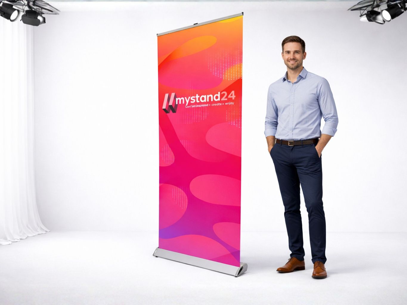 Roll-up Chrome MyStand24